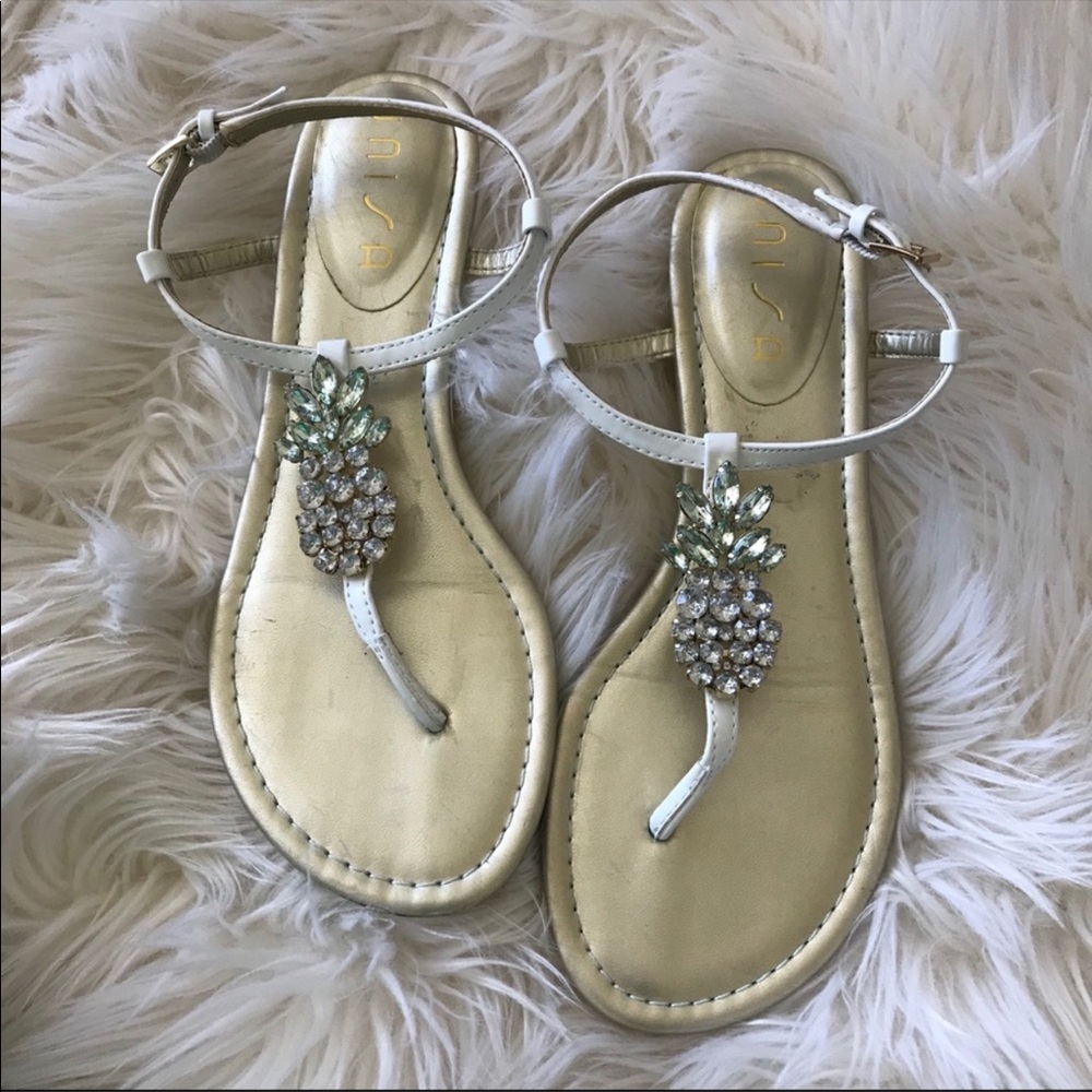 Unisa pineapple sparkle sandals 7